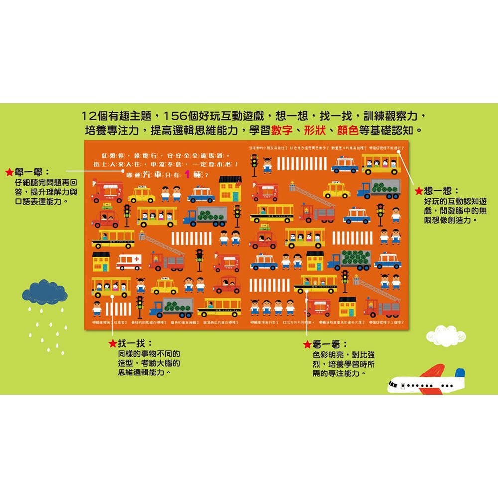 視覺專注力:認知尋找遊戲