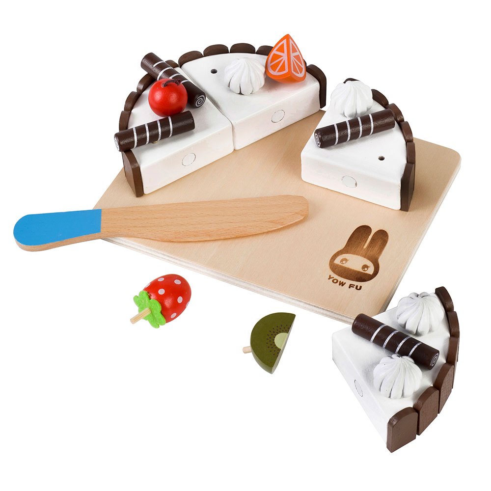 忍者兔蛋糕甜點切切樂【32件原木磁性切切組+收納袋+遊戲說明書】