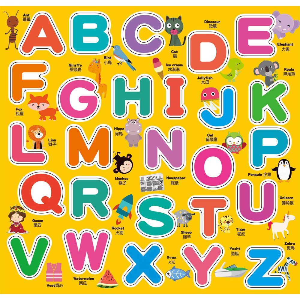 趣味學習-孩子的第一套學習磁鐵：我會英文ABC