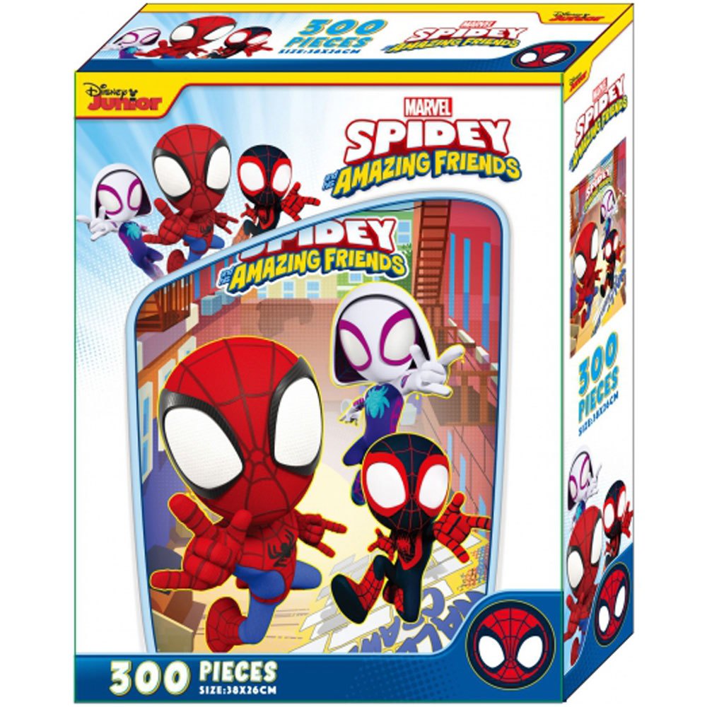 漫威蜘蛛人與他的神奇朋友們300片盒裝拼圖