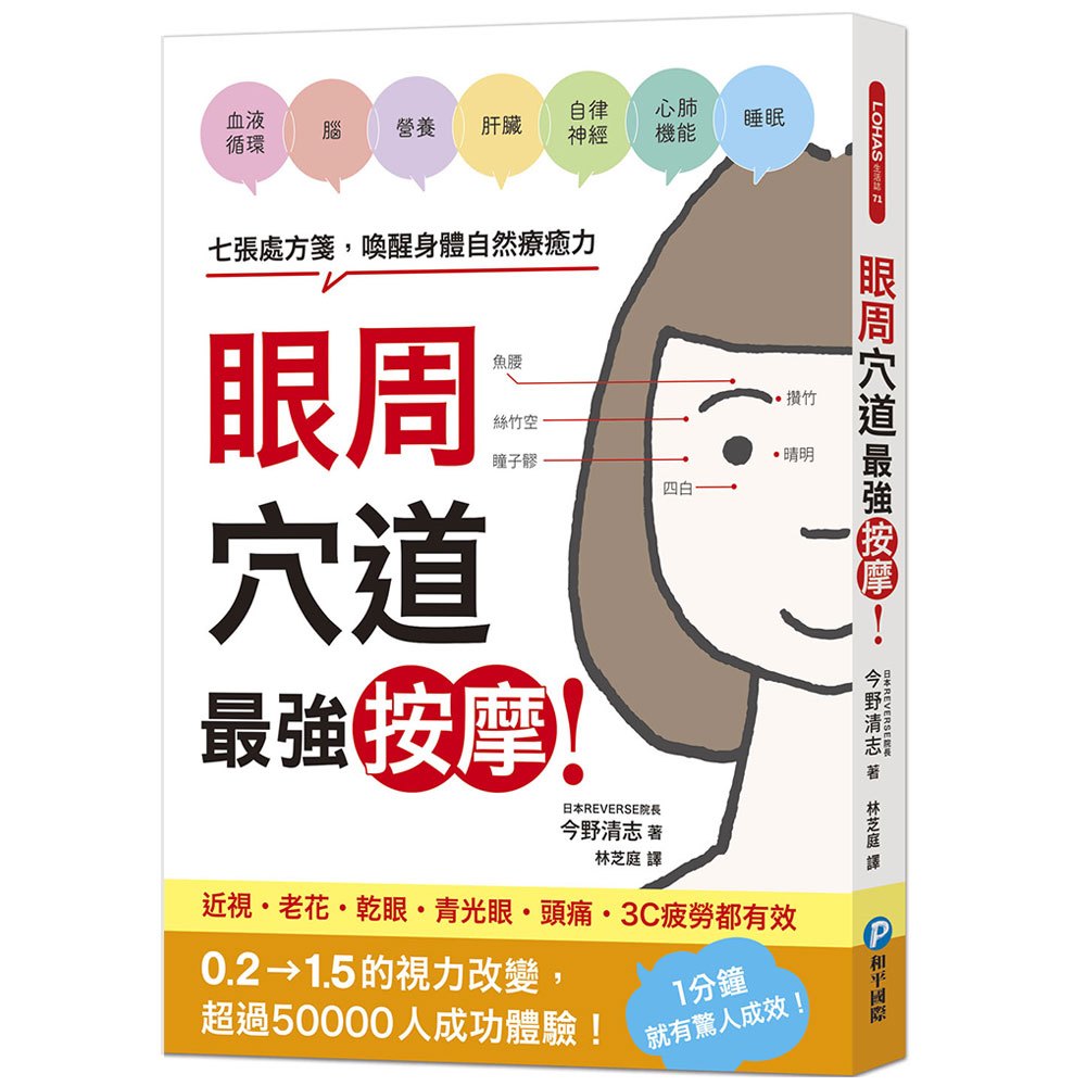 眼周穴道最強按摩!七張處方箋,喚醒身體自然療癒力