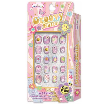 彩虹花花─3D指甲貼片(GROOVY NAILS)