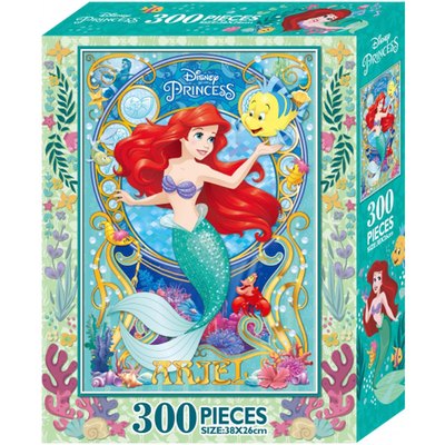 迪士尼公主300片盒裝拼圖-小美人魚(U)